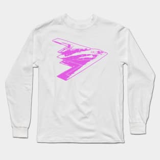 Northrop Grumman B-2 Spirit - Pink Design Long Sleeve T-Shirt